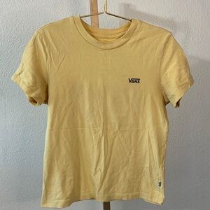 Vans Light Yellow Tee- small